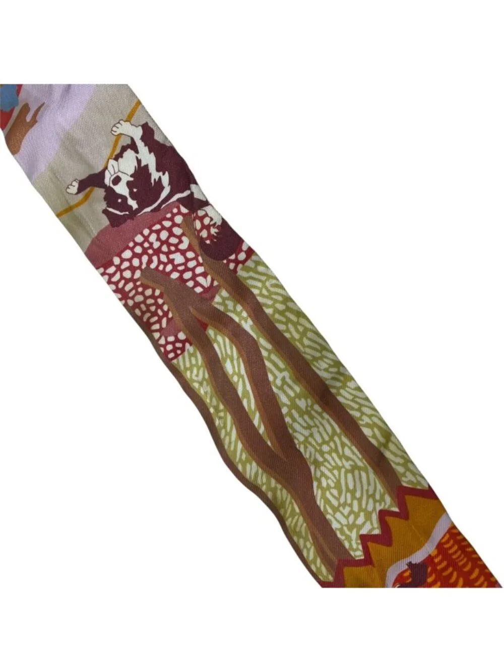 Hermes Scarf Ribbon Twilly en Liberte Silk Pink